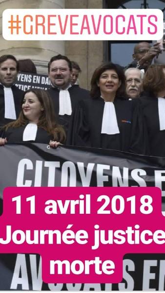 GREVE NATIONALE DES AVOCATS LE MERCREDI 22 AVRIL 2018: Me VERGNE S'ASSOCIE AU MOUVEMENT