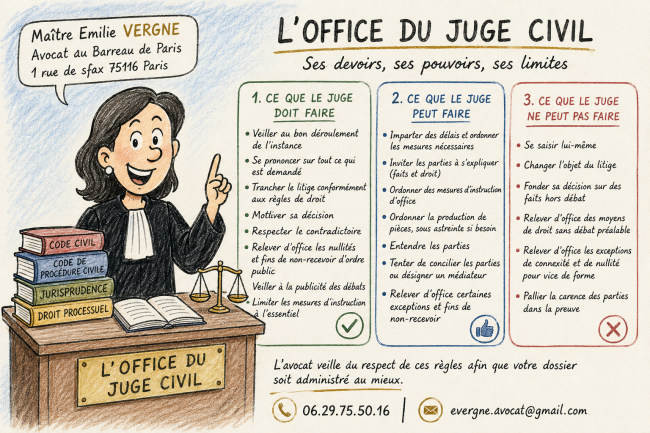 COMPRENDRE LE RÔLE DU JUGE: QUELLES SONT SES OBLIGATIONS, SES FACULTÉS ET SES LIMITES