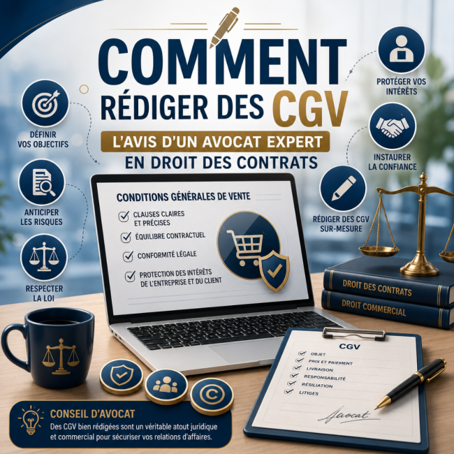 COMMENT REDIGER DES CGV: L'AVIS D'UN AVOCAT EXPERT EN DROIT DES CONTRATS