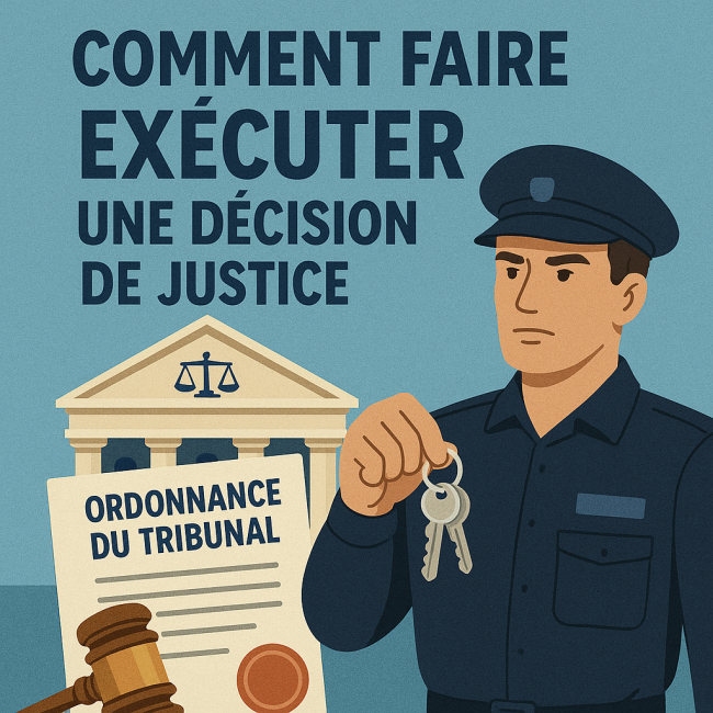 Quand et comment faire exécuter une décision de justice: les étapes
