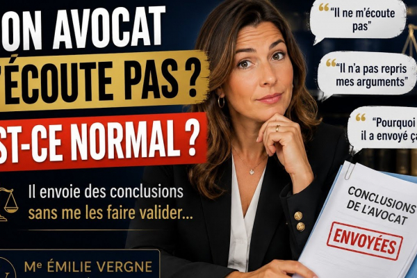 MON AVOCAT ENVOIE DES CONCLUSIONS SANS ME FAIRE VALIDER : EST-CE NORMAL ?