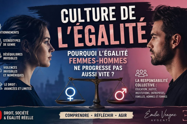 CULTURE DE L’ÉGALITÉ : pourquoi l’égalité femmes-hommes ne progresse pas vite ?