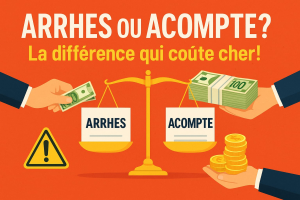 Arrhes & acompte : la différence qui coûte cher aux consommateurs et aux vendeurs