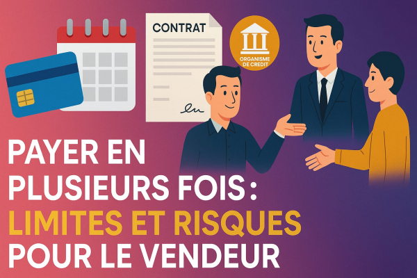 Payer en plusieurs fois : limites légales, crédit conso et risques pour le vendeur 