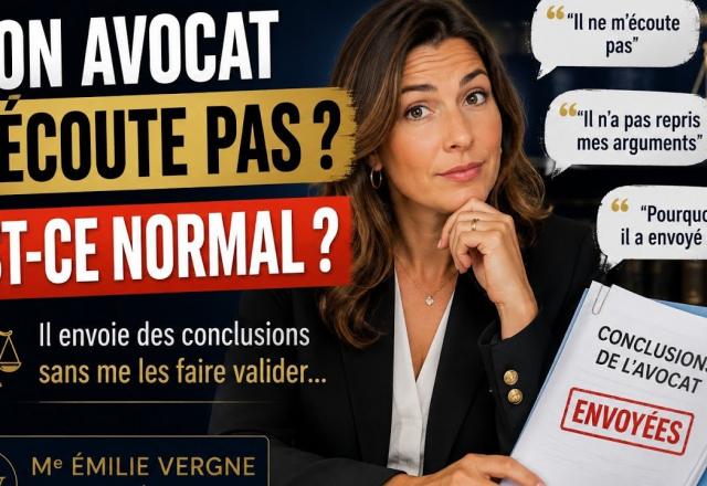 MON AVOCAT ENVOIE DES CONCLUSIONS SANS ME FAIRE VALIDER : EST-CE NORMAL ?
