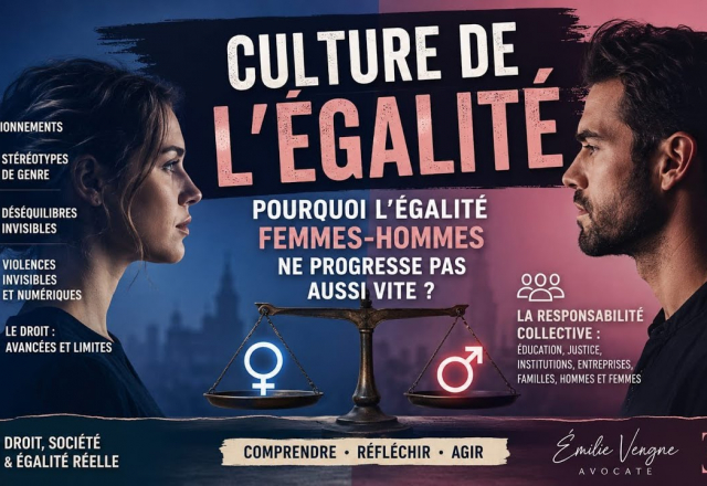 CULTURE DE L’ÉGALITÉ : pourquoi l’égalité femmes-hommes ne progresse pas vite ?