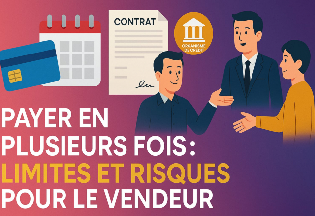 Payer en plusieurs fois : limites légales, crédit conso et risques pour le vendeur 