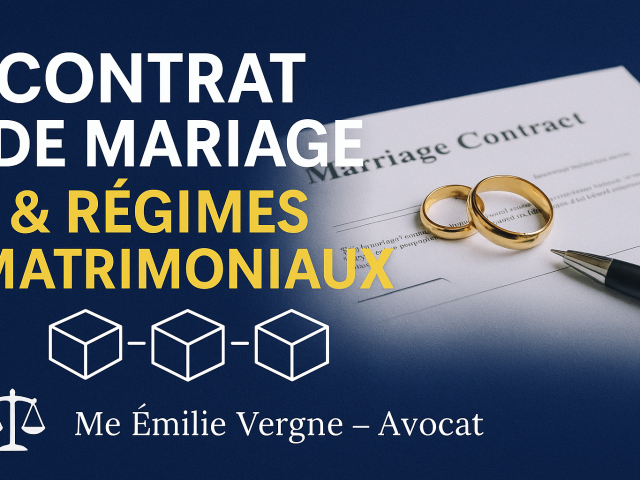 CONTRAT DE MARIAGE & REGIMES MATRIMONIAUX : COMPRENDRE FACILEMENT & CHOISIR JUSTE