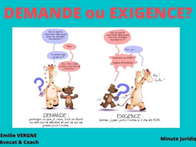 C'est une DEMANDE ou une EXIGENCE : LIBERTÉ, AUTHENTICITÉ, RESPECT ET ACCEPTATION 
